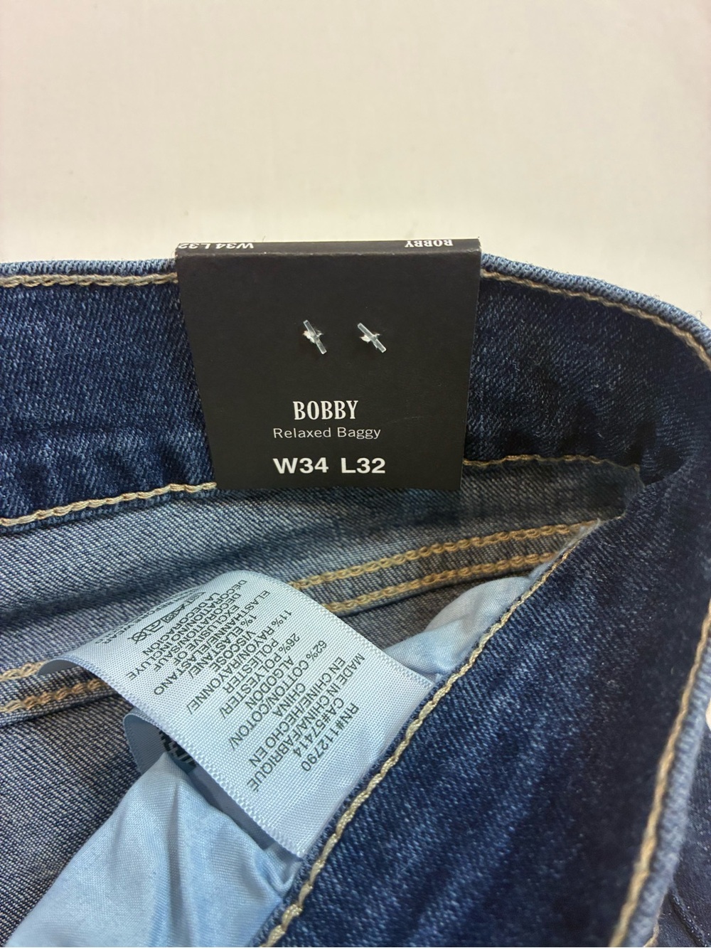 True Religion Men's Dark Blue Denim Jeans with Blue Logo Patches - Picture 6 of 11